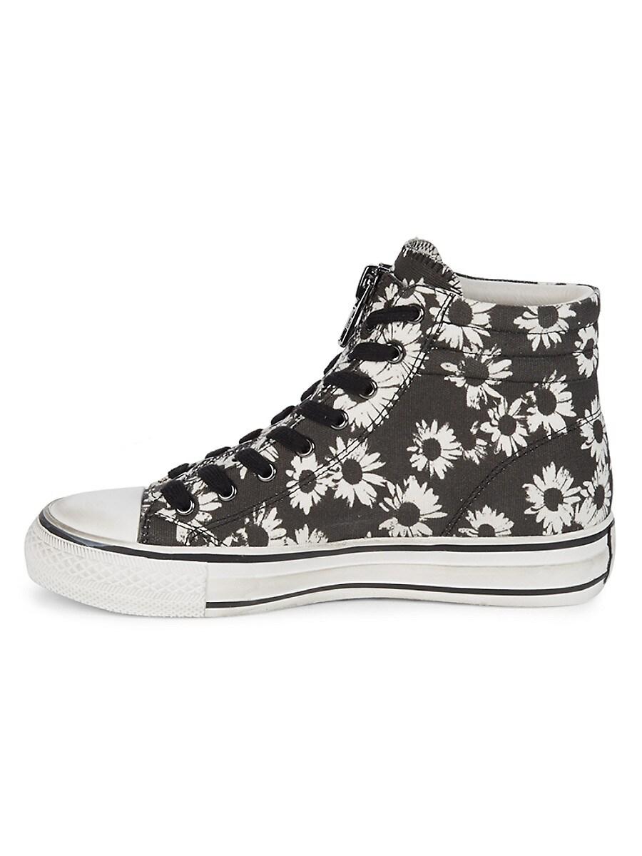 floral high top trainers