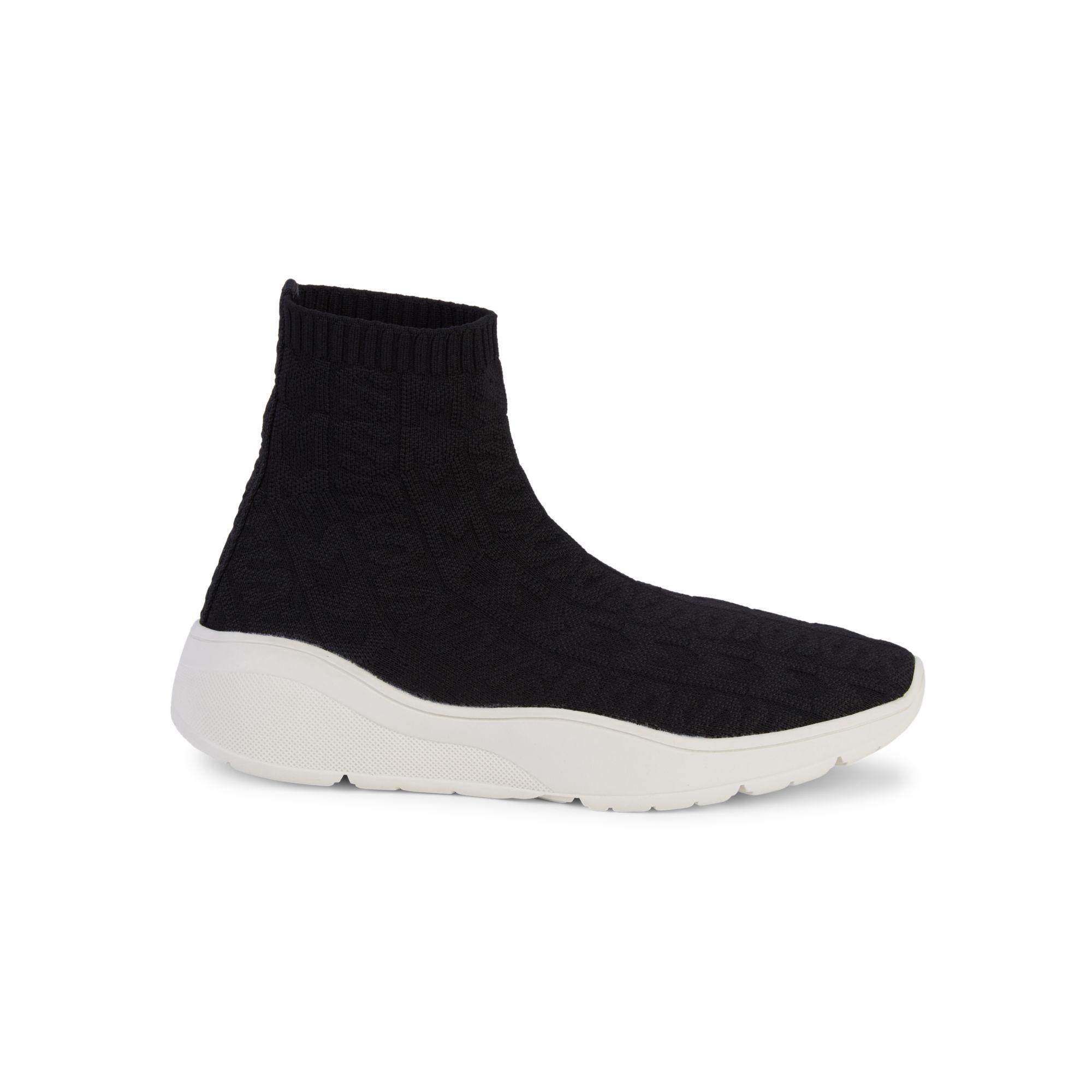 Steve Madden Synthetic Vilma Sock Sneakers in Black - Lyst