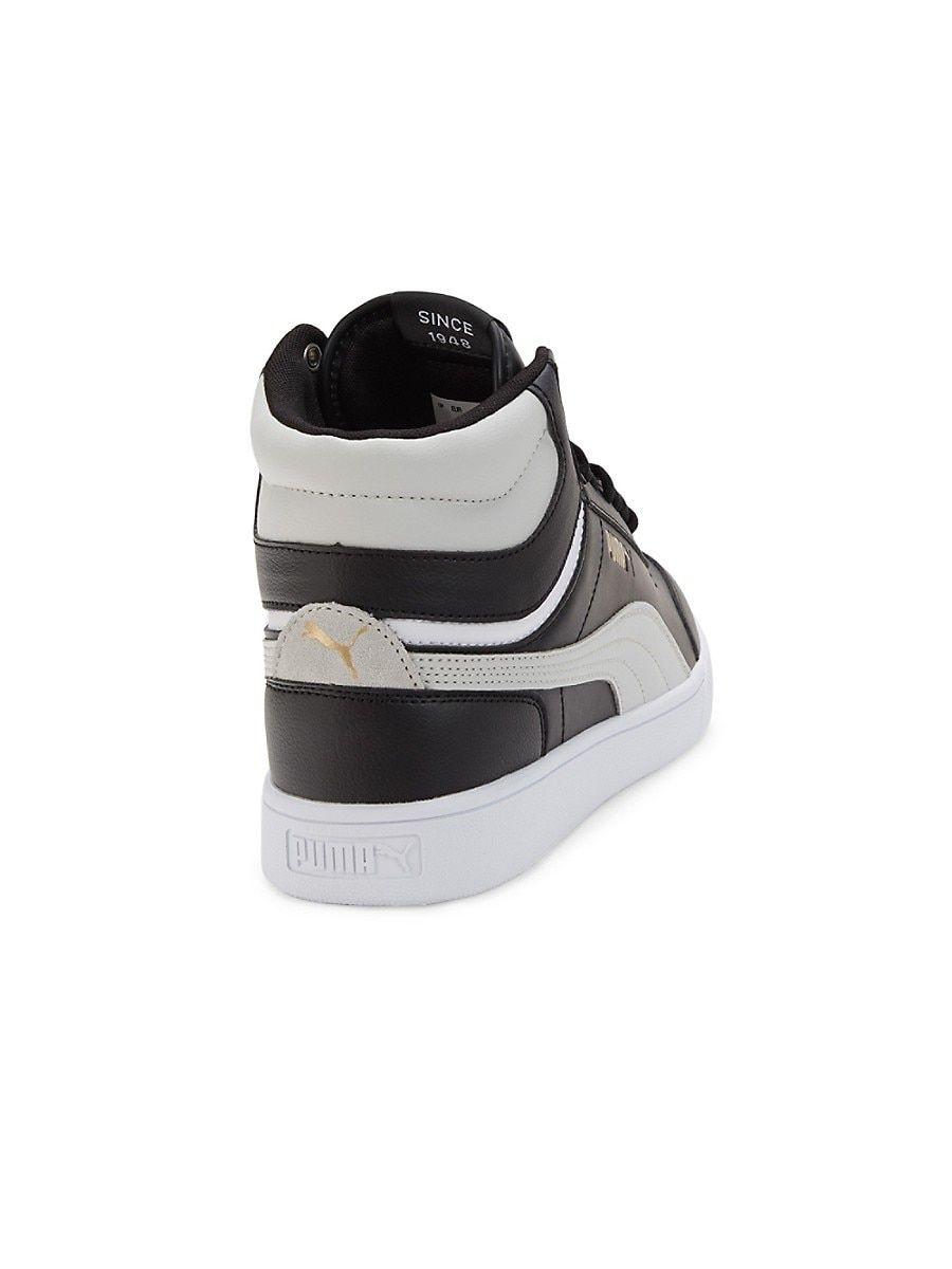 Buy Puma Men Black Rebound Street V2 FUR Mid Top Sneakers - Casual Shoes  for Men 7252511 | Myntra