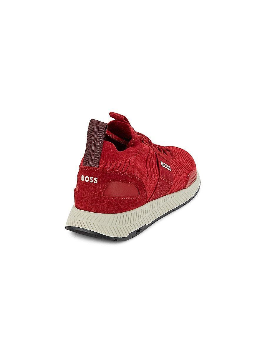 BOSS by HUGO BOSS Sock Running Shoes in Red for Men | Lyst