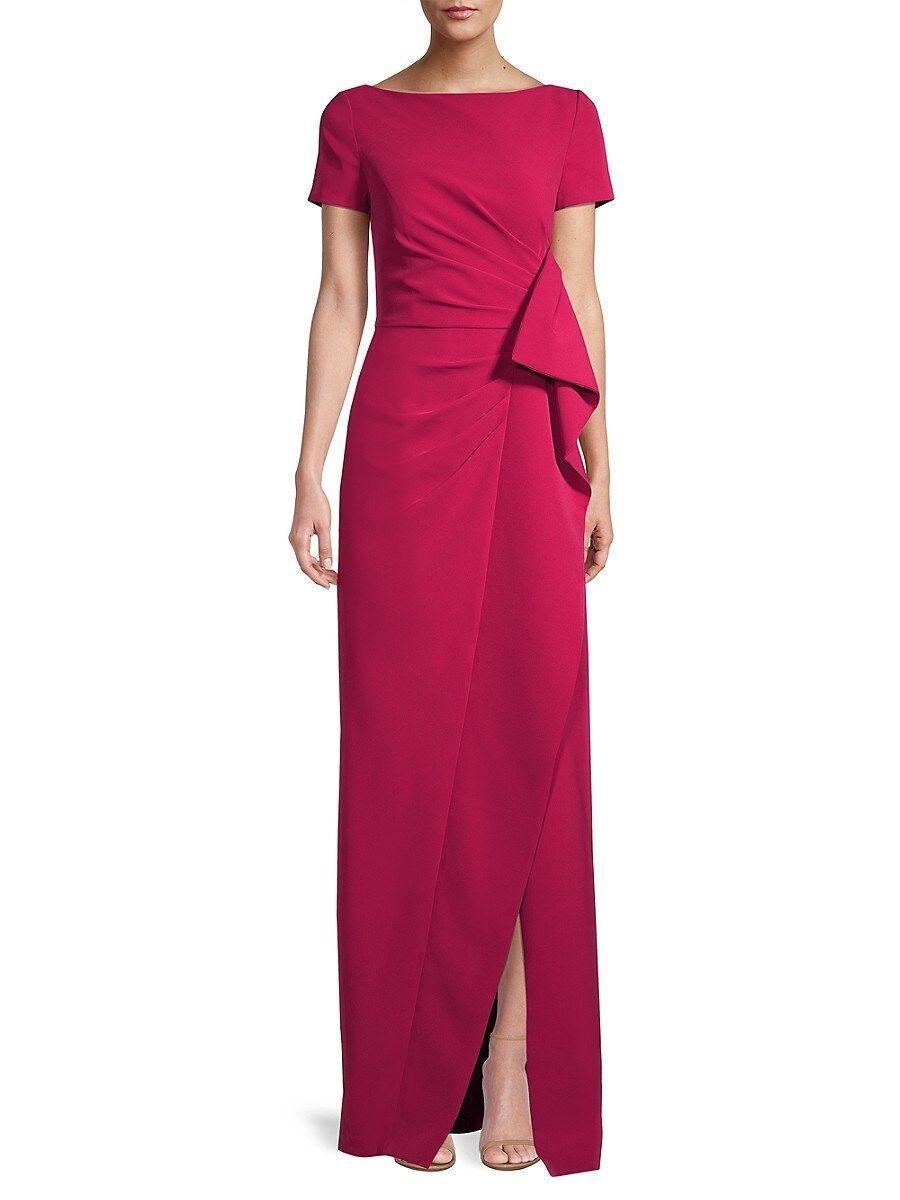 Kay Unger Franca Column Gown in Pink | Lyst
