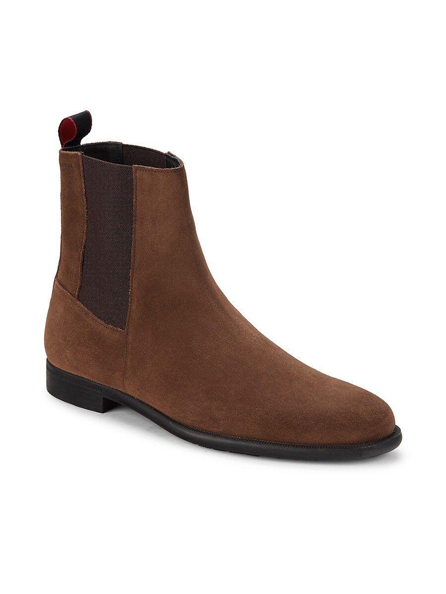 Hugo boss clearance suede chelsea boots