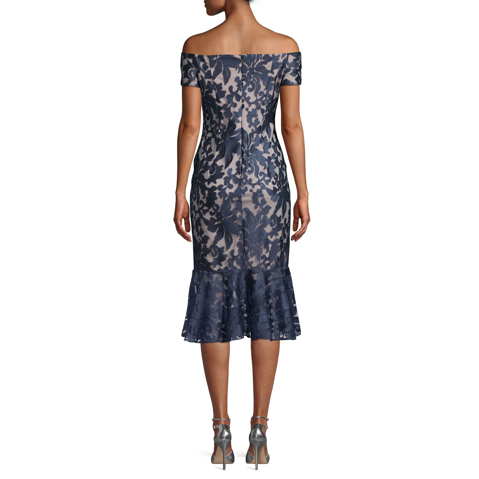 calvin klein black floral dress