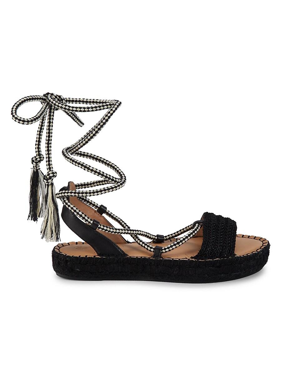 Splendid Mimosa Ankle Strap Leather Sandals in Black Lyst