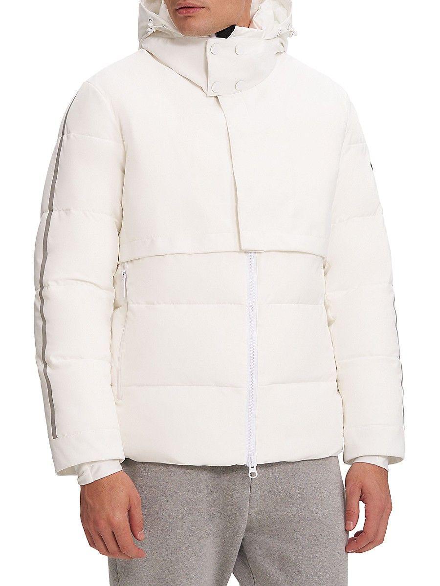 Noize Synthetic Hooded Puffer Jacket in White for Men | Lyst