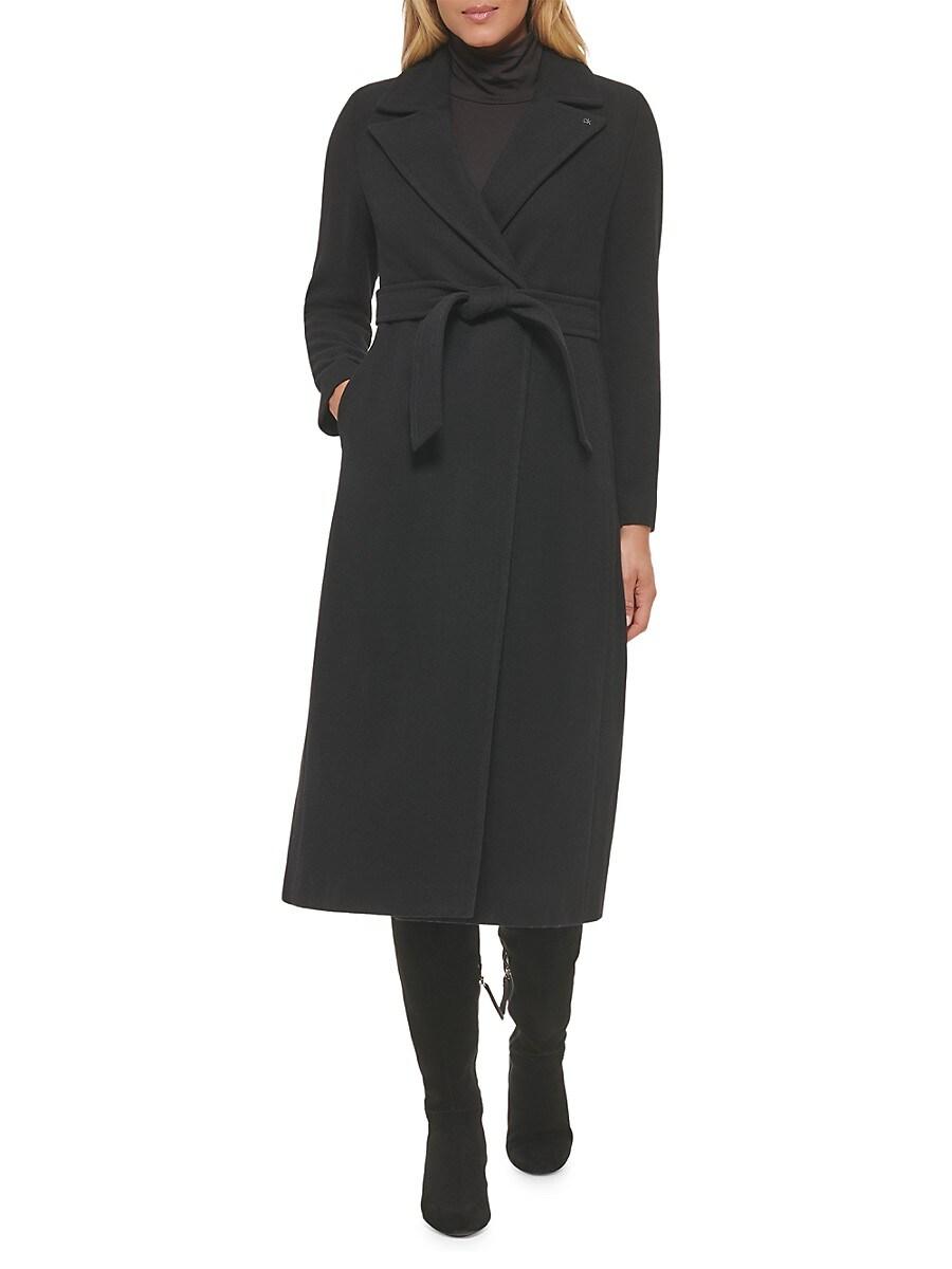 Calvin klein cheap wrap coat