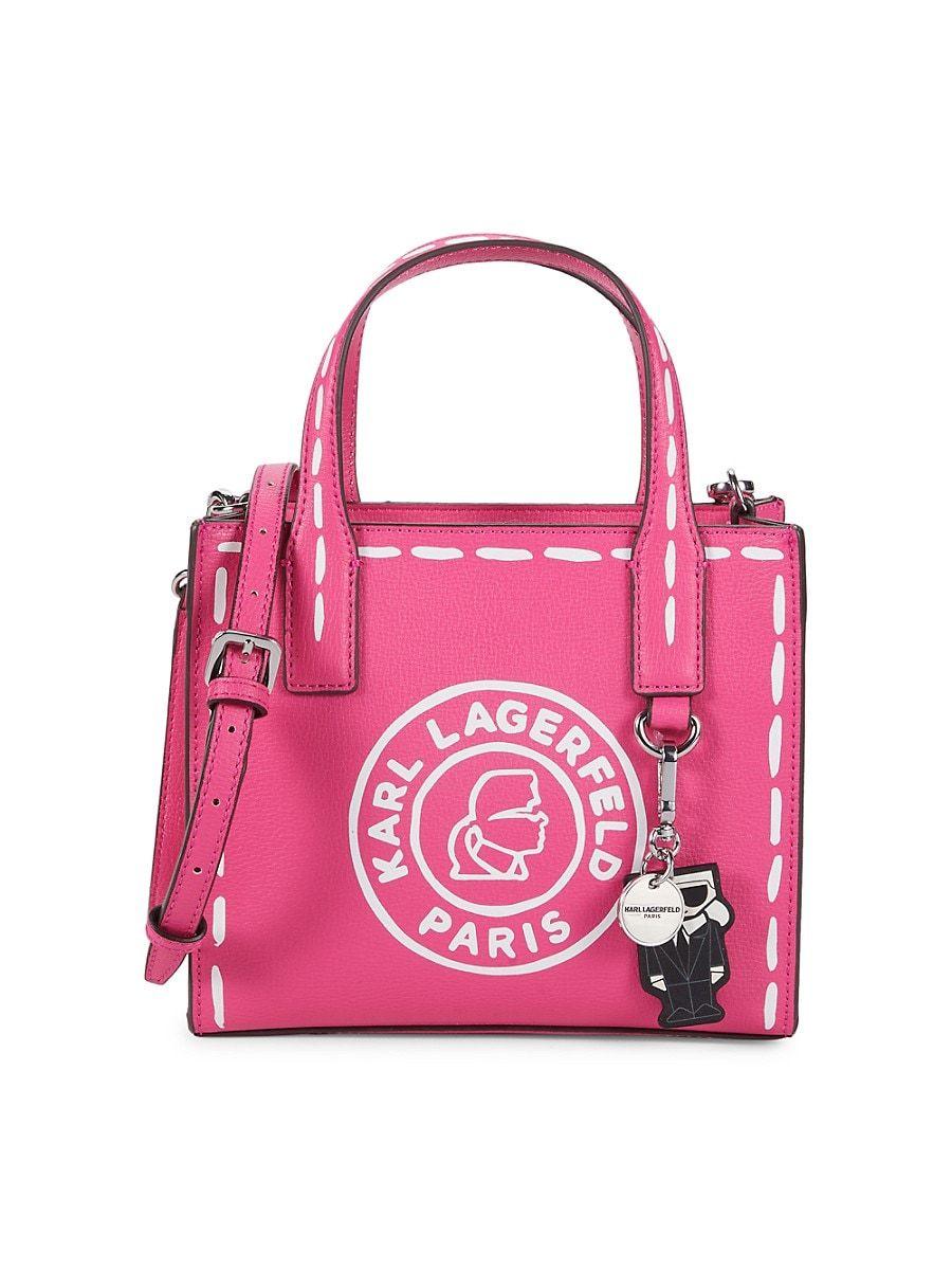 Karl lagerfeld top mini tote