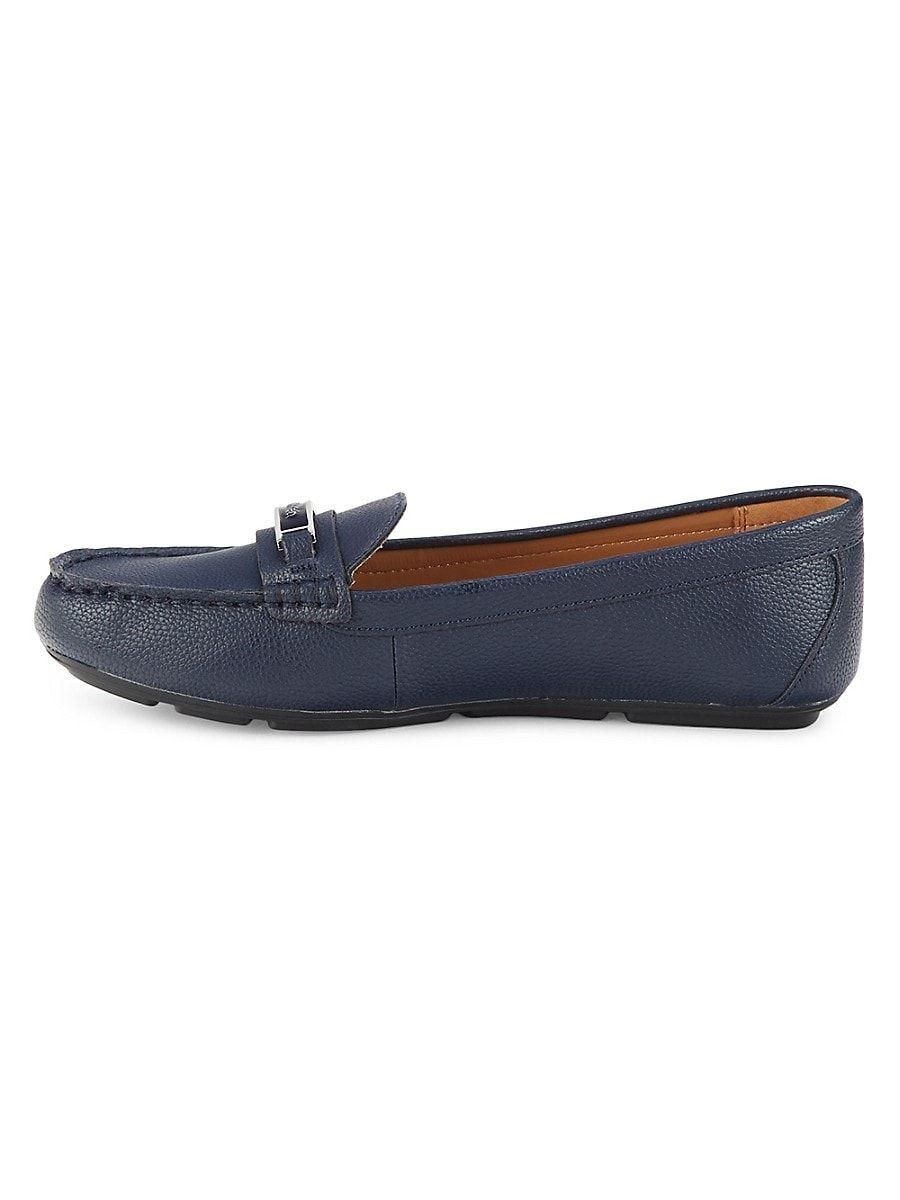 klasse Orkaan galerij Calvin Klein Kclevonne Leather Loafers in Blue | Lyst