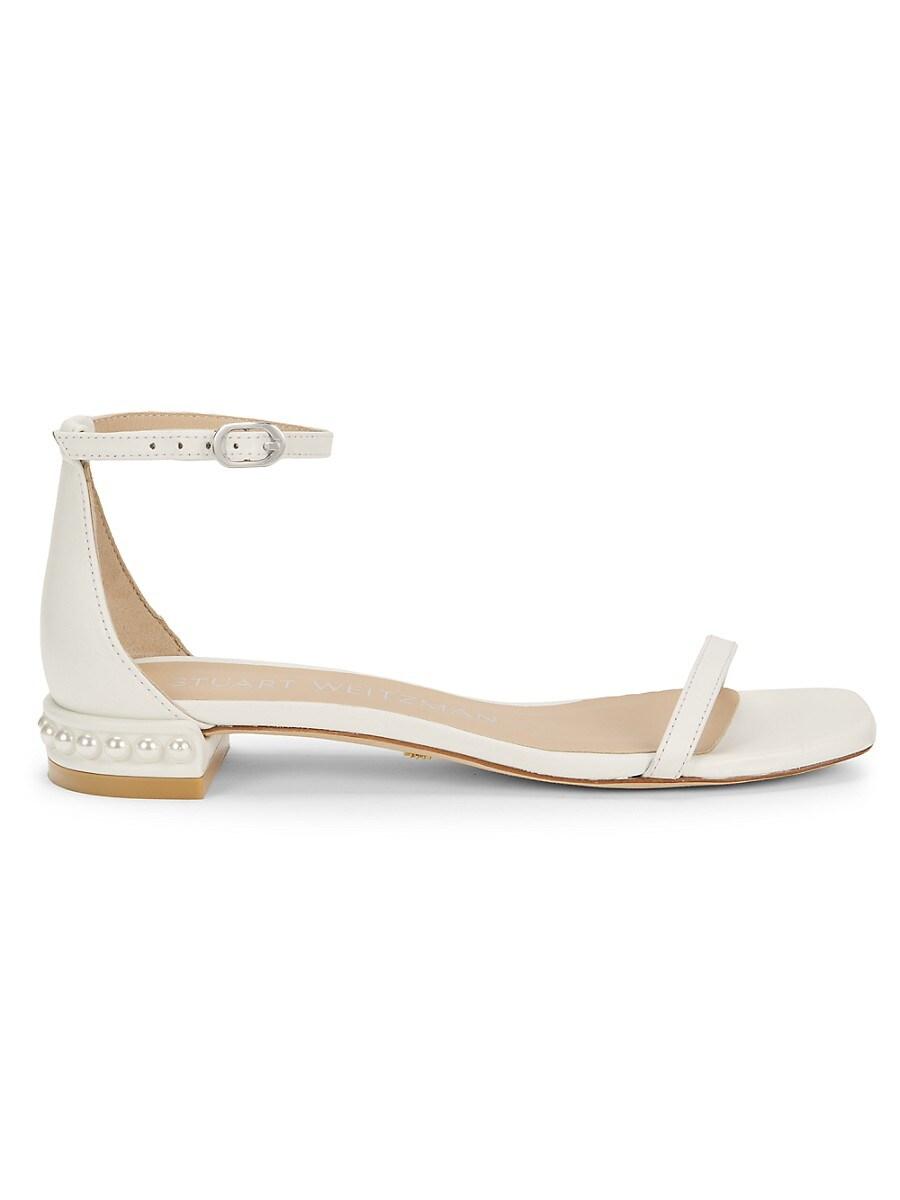 【Stuart Weitzman】パールフラットサンダル Amazon | Stuart Weitzman Nudistcurve パールフラットサンダル