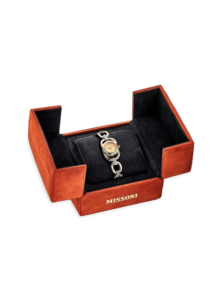 Missoni Gioiello Chain 22.8mm Ip Two Tone Gold Stainless Steel 
