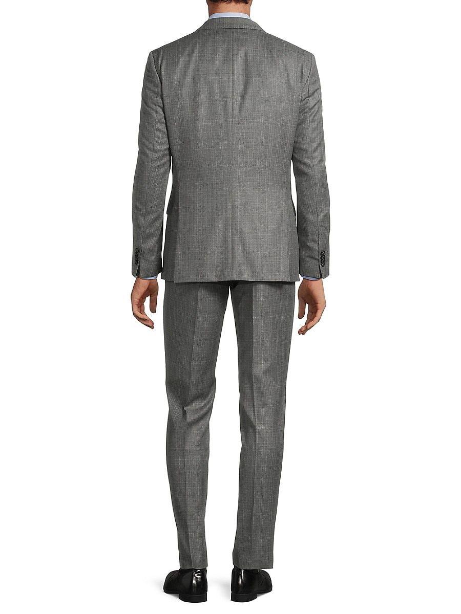 BOSS by HUGO BOSS 3-piece Slim Fit Virgin Wool Suit in Gray for Men | Lyst