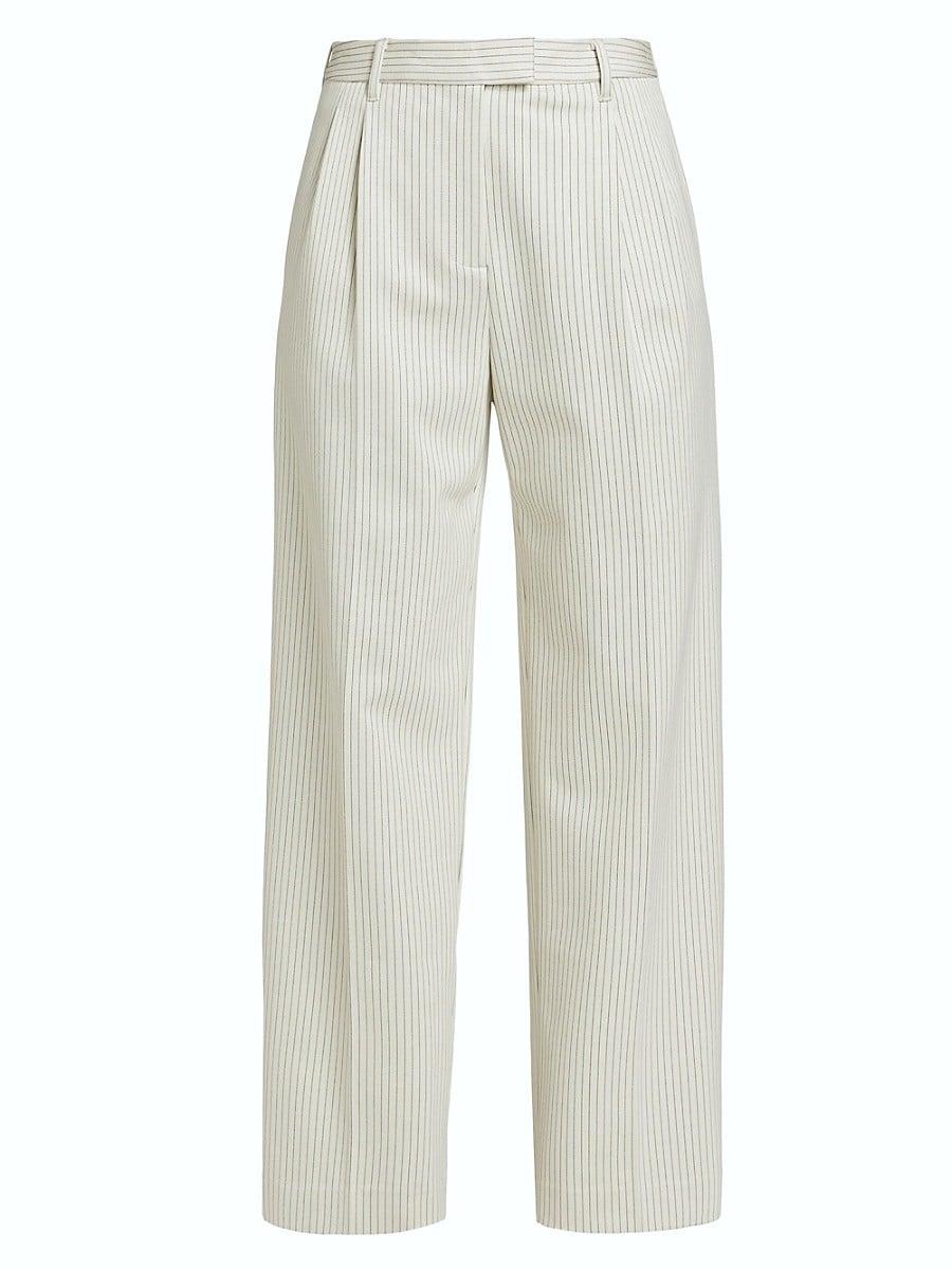 Rag Bone Marianne Ponte Striped Pants in Natural Lyst UK