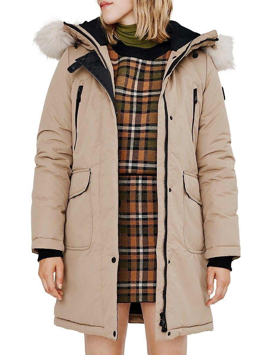 Noize sam faux fur trimmed parka new arrivals