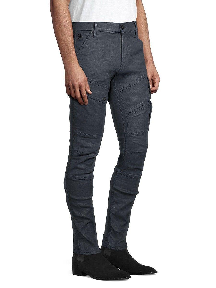G-Star RAW Airblaze 3d Coated Skinny Jeans in Blue for Men | Lyst