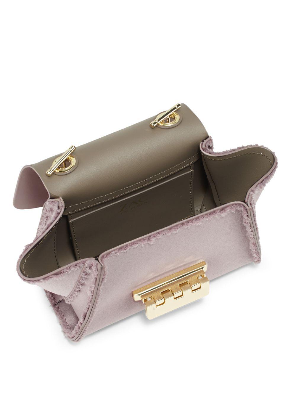 Zac Zac Posen Eartha Mini Leather Crossbody Bag in Beige (Natural) Lyst