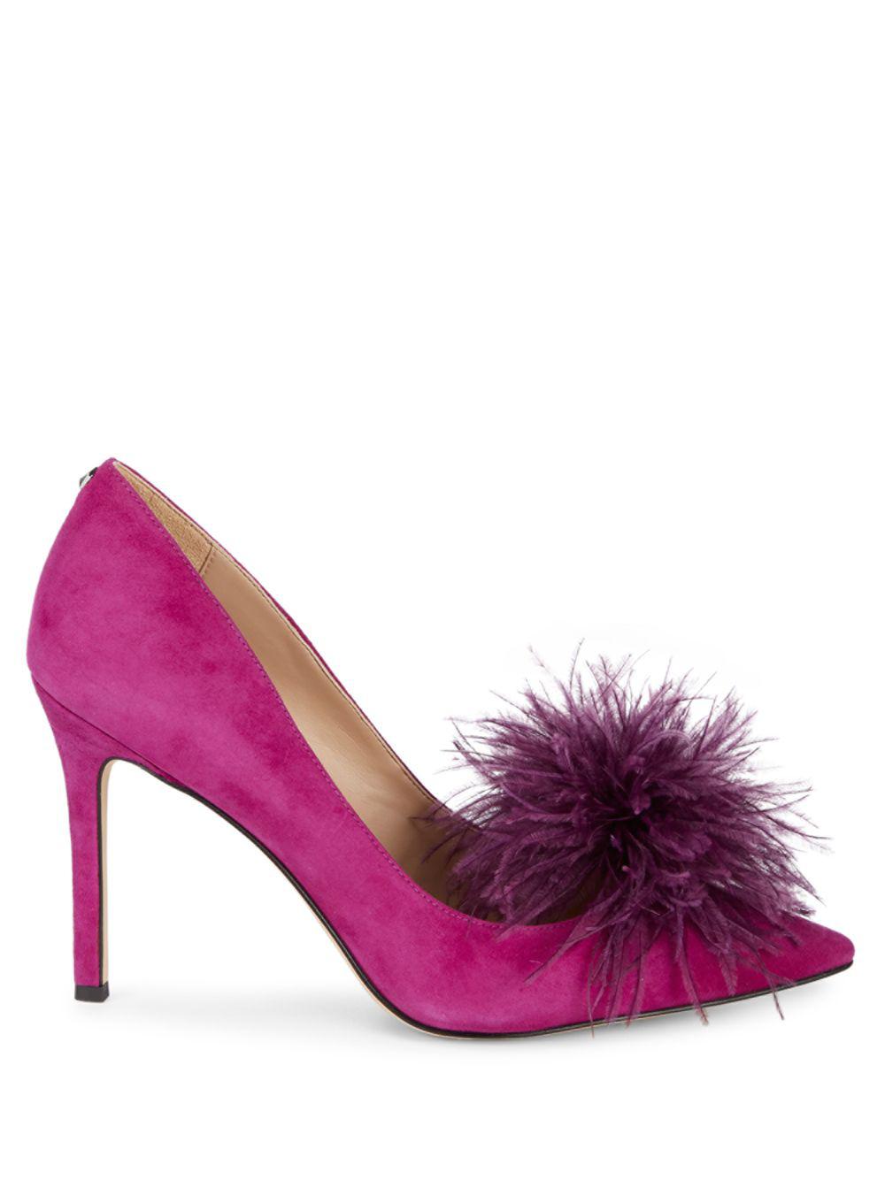 Sam Edelman Haide Feather Suede Pumps 