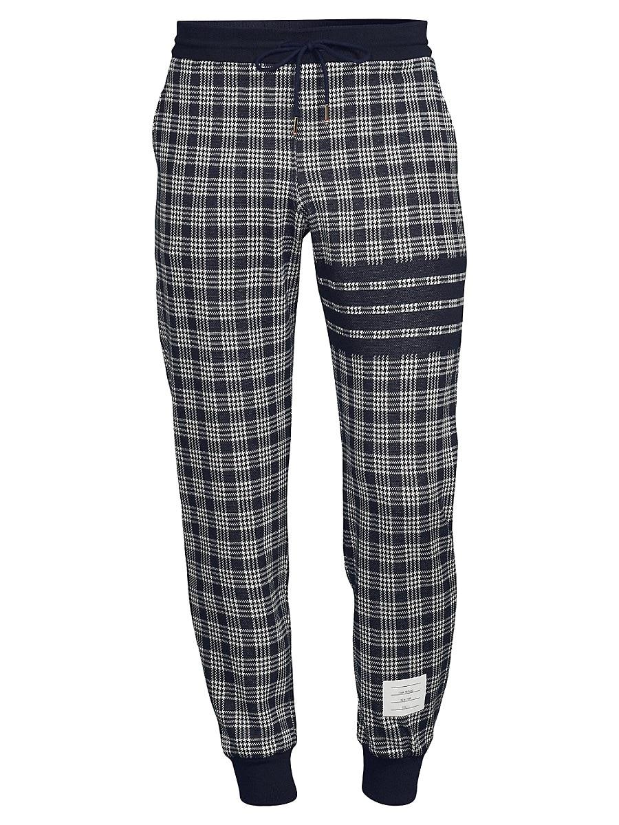 Grey on sale plaid joggers