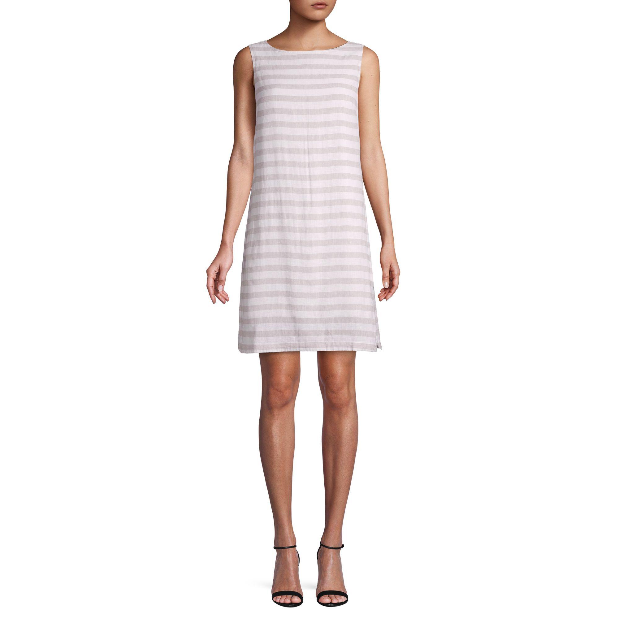 beachlunchlounge linen blend shift dress