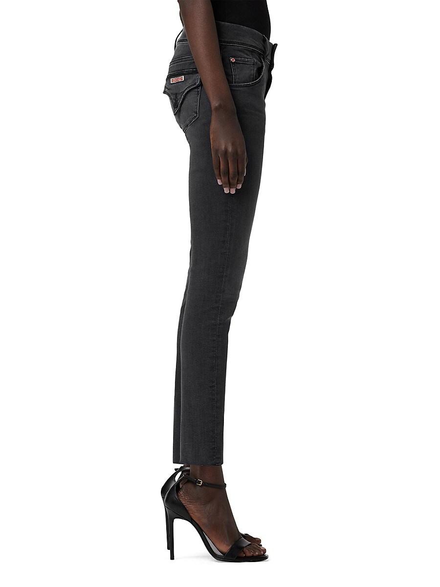 Hudson Jeans Collin Mid Rise Skinny Ankle Jeans in Black Lyst UK