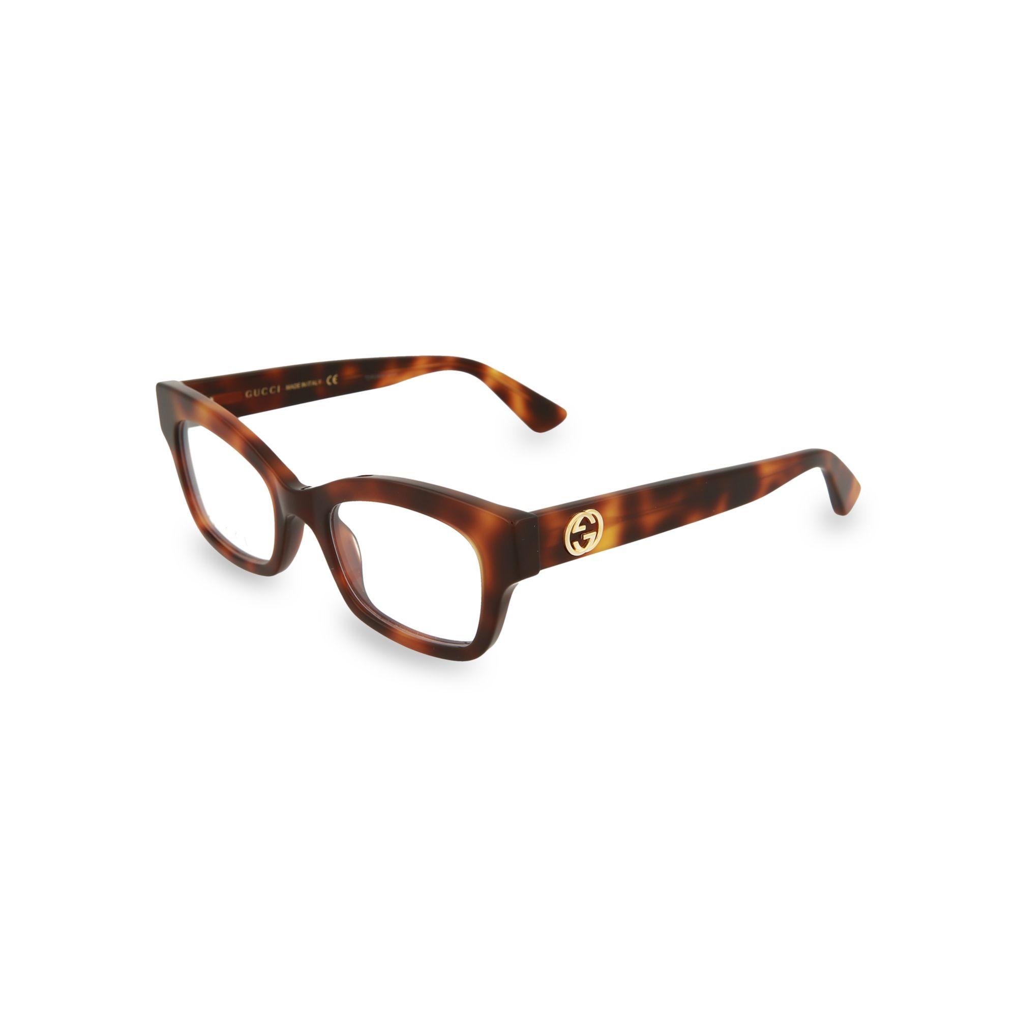 Gucci 48mm Rectangular Blue Light Blocking Reading Glasses in Brown | Lyst