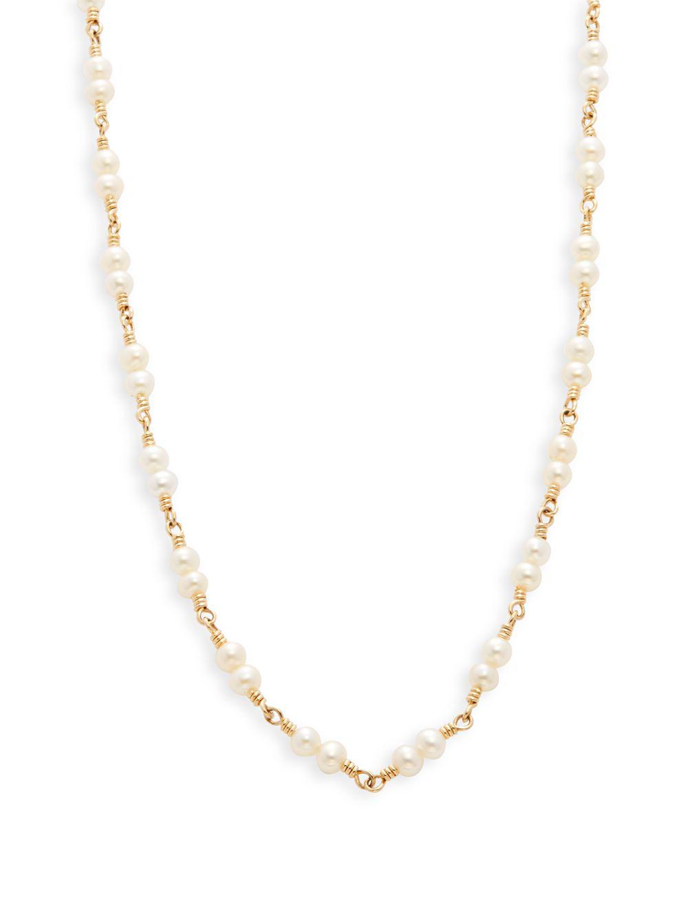Temple St. Clair Double Pearl & 18k Yellow Gold Karina Necklace in ...