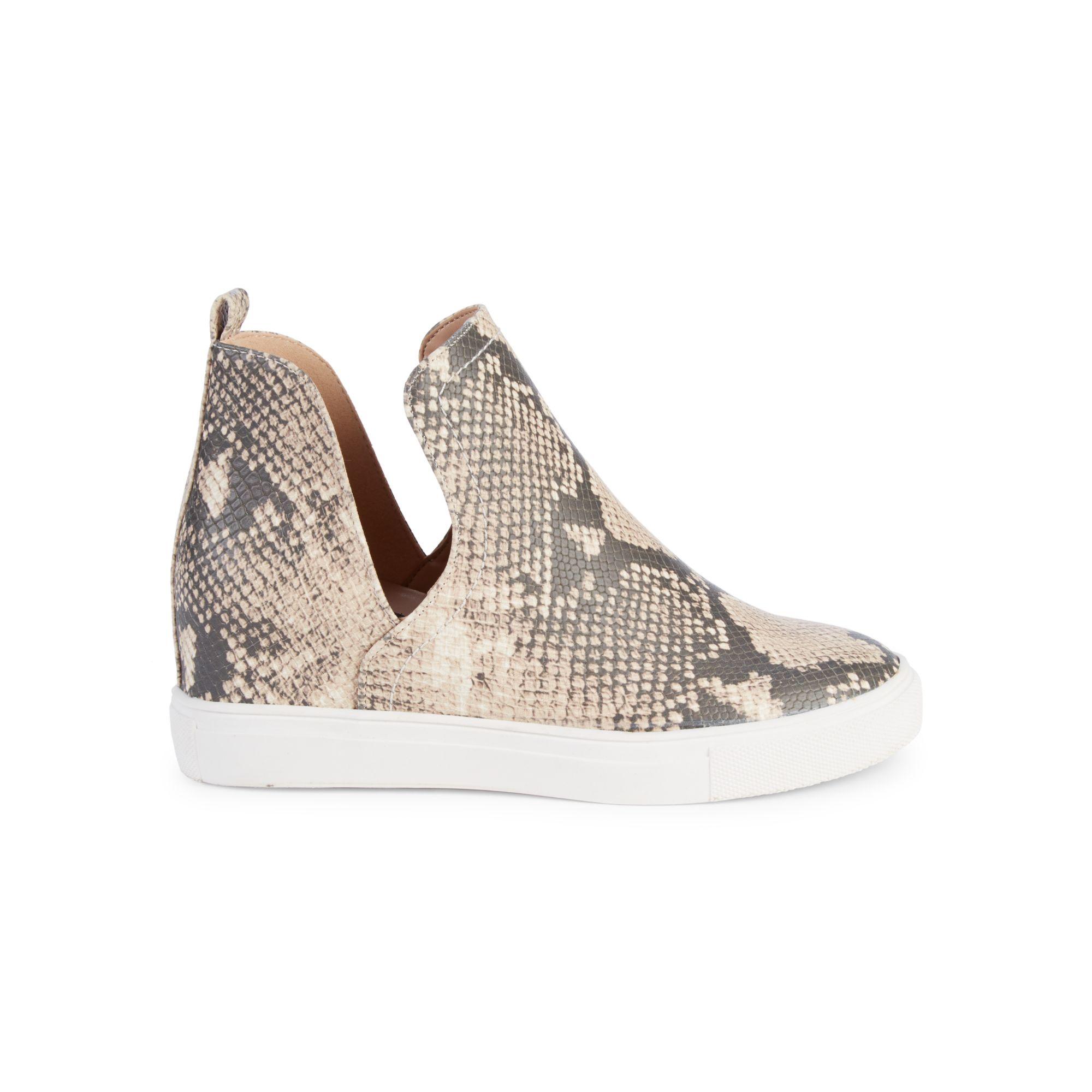 steve madden snakeskin high top sneakers