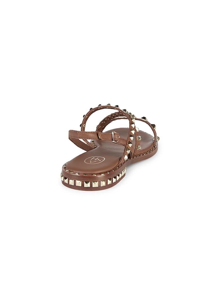 ash peace studded slingback leather sandals