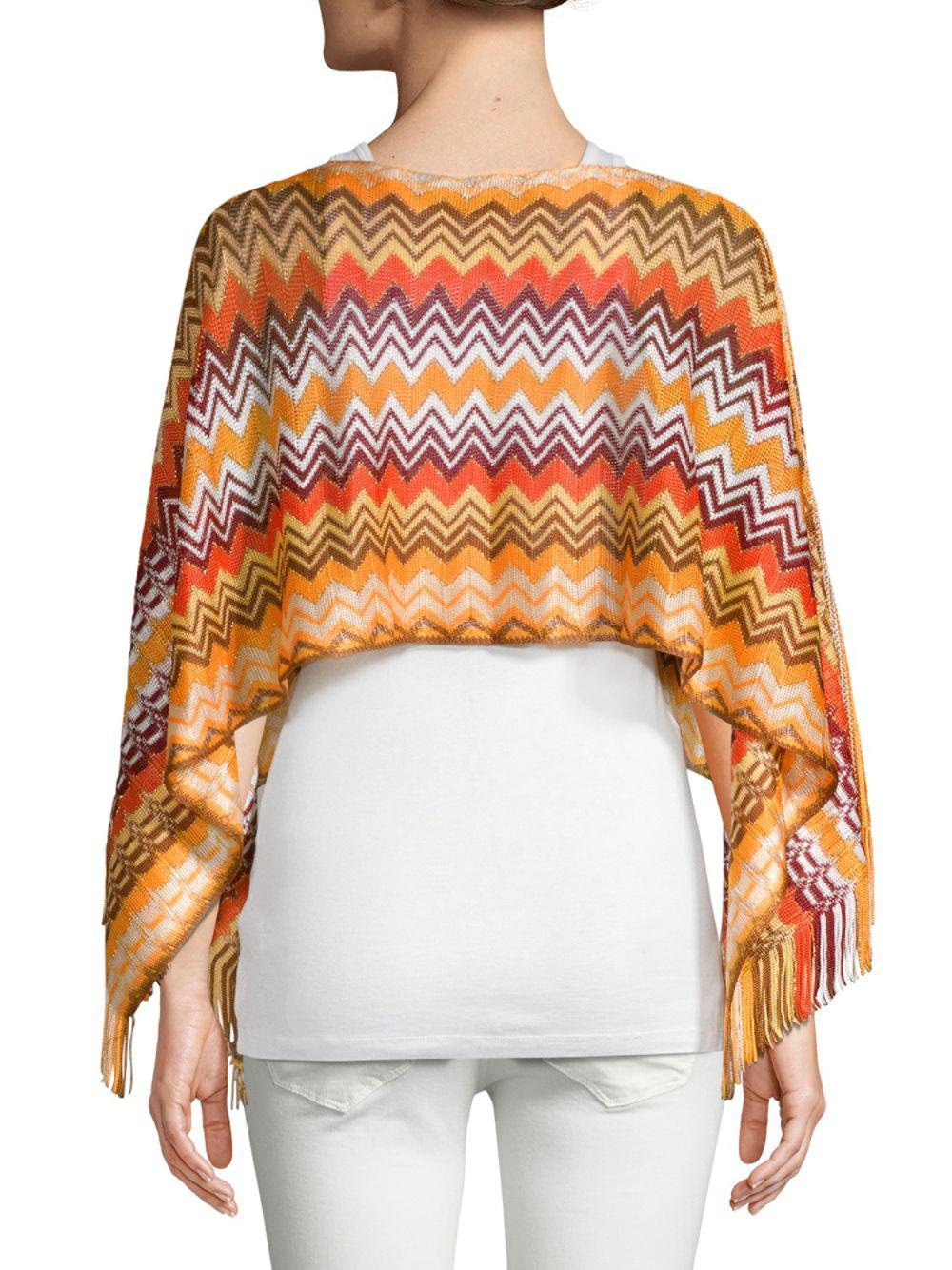 Missoni chevron discount poncho