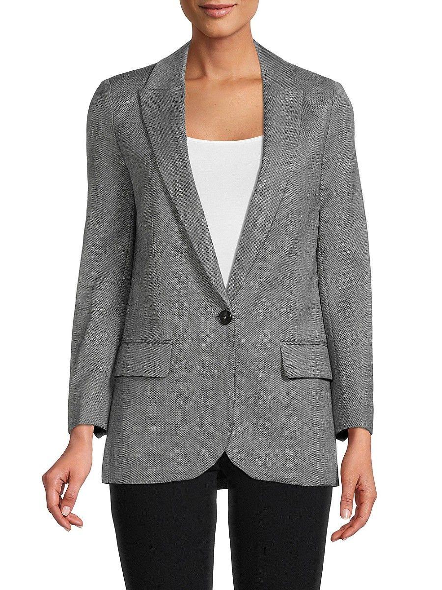 Zadig & Voltaire Viva Amour Embellished Blazer In Gray 