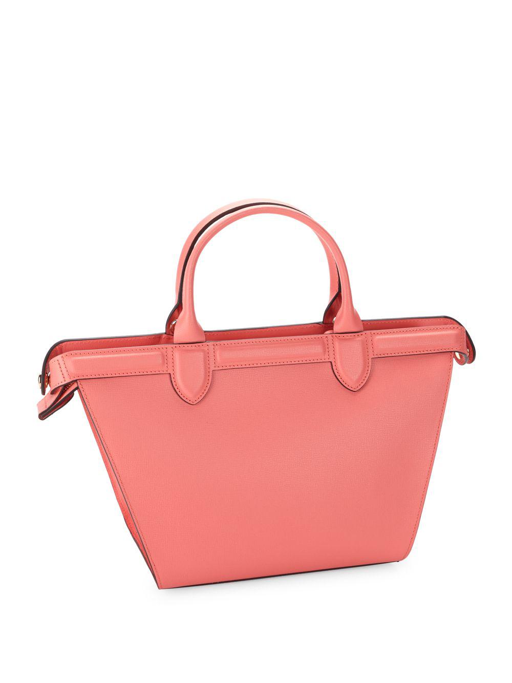 longchamp le pliage heritage leather satchel