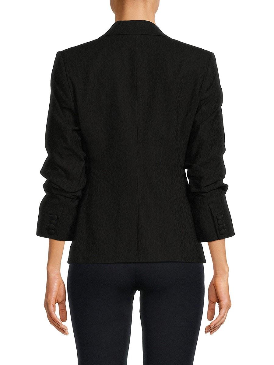 10 Crosby Derek Lam Ralph Ruched Sleeve Jacket in Black Lyst UK