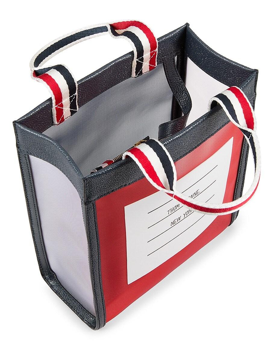 Thom Browne Mesh Tote Bag in Red | Lyst