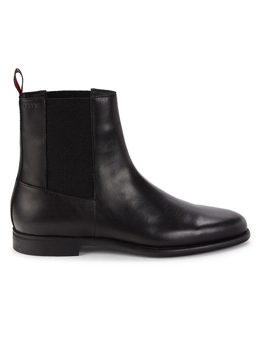 BOSS by HUGO BOSS Kyron Cheb It Leather Ankle Boots in Black for Men | Lyst