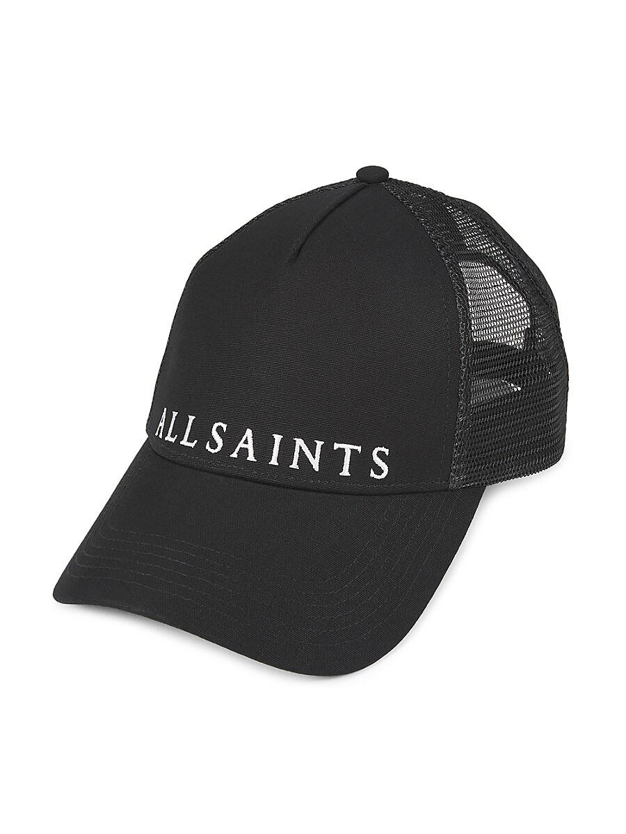 AllSaints State Logo Mesh Trucker Hat in Black for Men Lyst UK