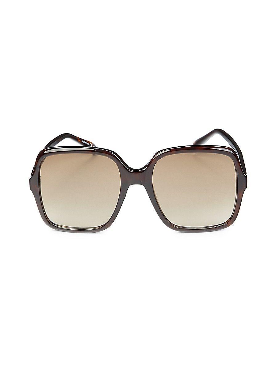 Tortoiseshell Acetate Square-Frame Sunglasses By Givenchy | Moda Operandi
