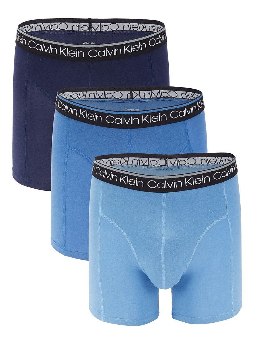 Calvin Klein Surge 3-pack Boxer Briefs in Blue for Men | Lyst