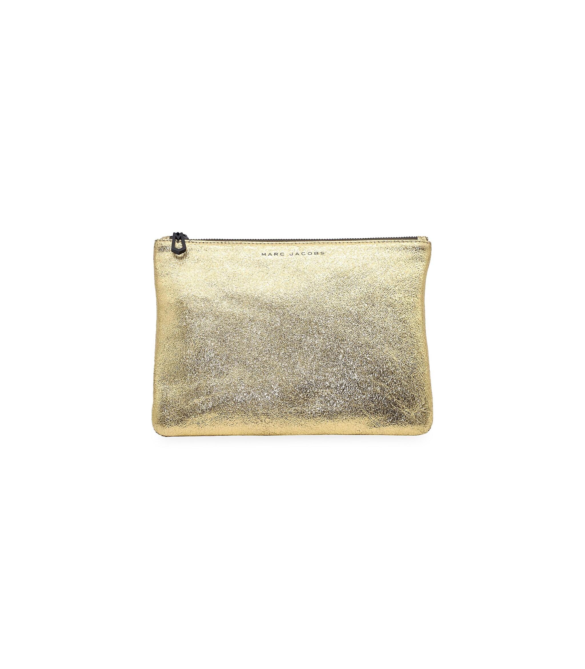 Marc Jacobs Pouch In Metallic Gold Leather in White Lyst