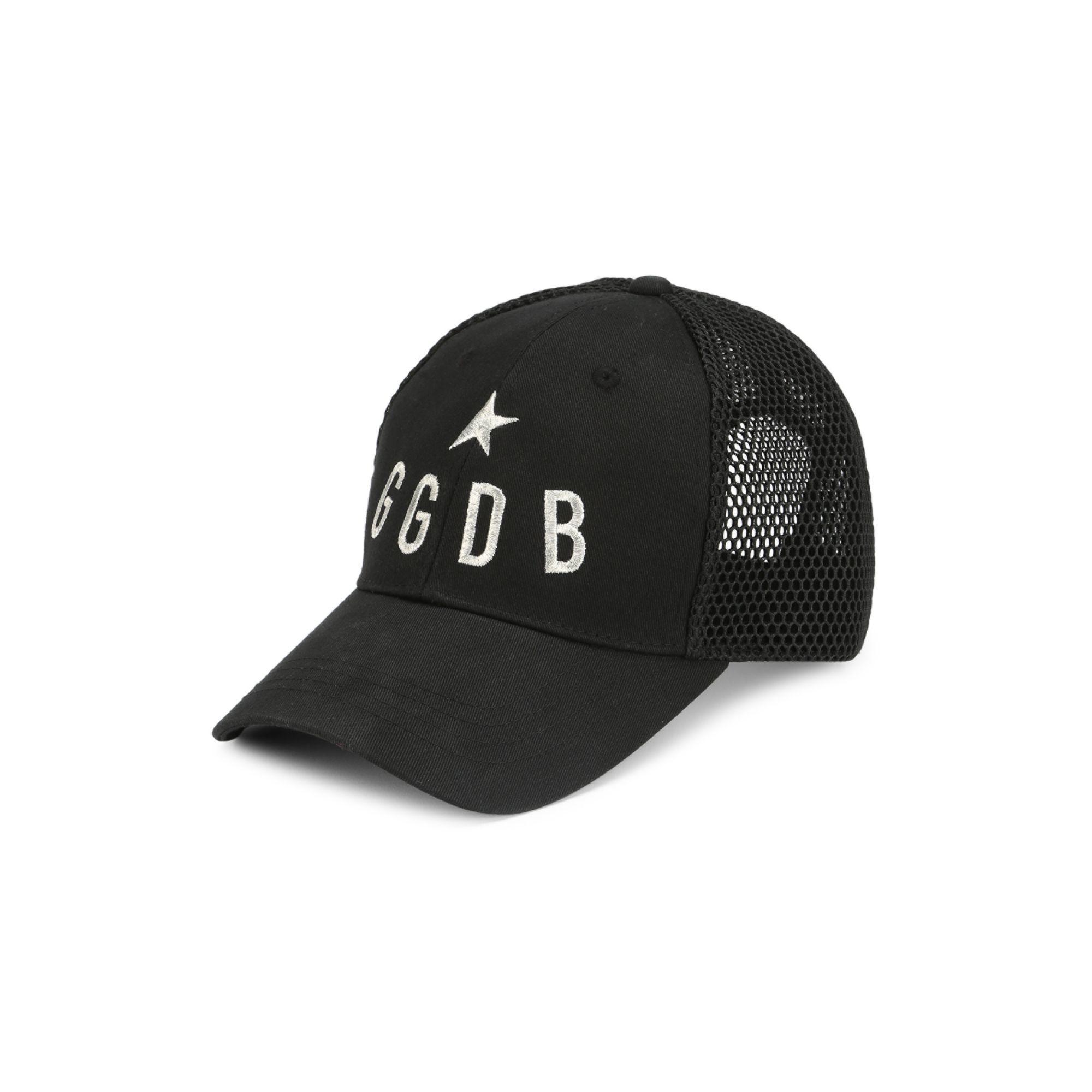 Golden Goose GGDB Embroidered Logo Baseball Cap in Black for Men