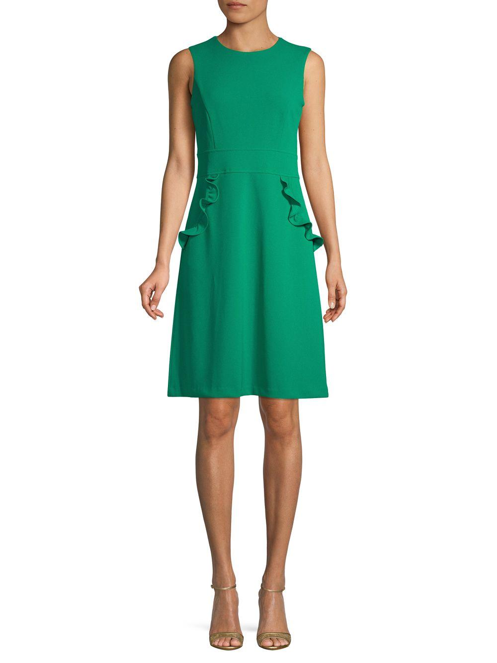 CALVIN KLEIN 205W39NYC Synthetic Ruffle Sleeveless A-line Dress in ...