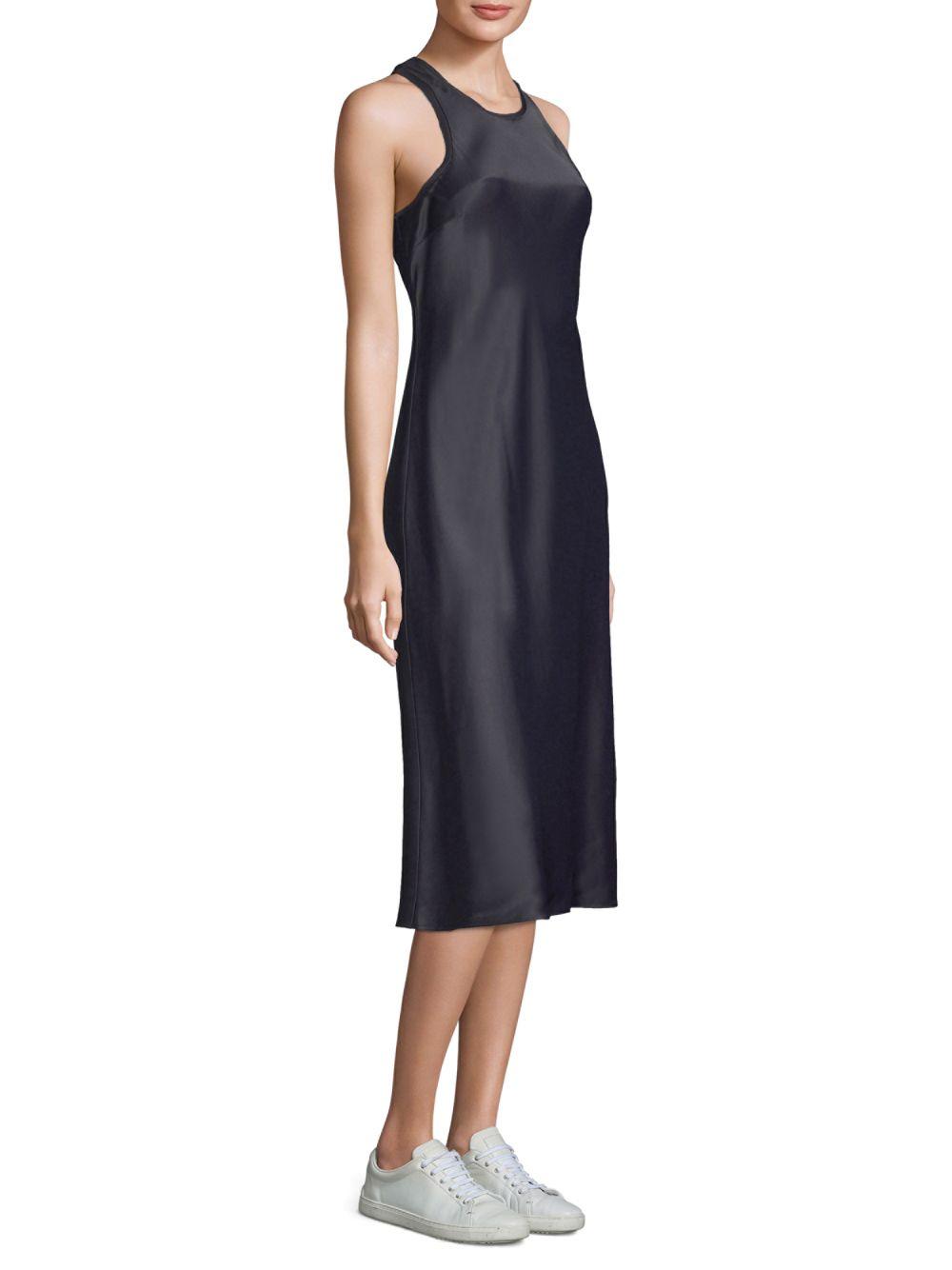 satin tank dress