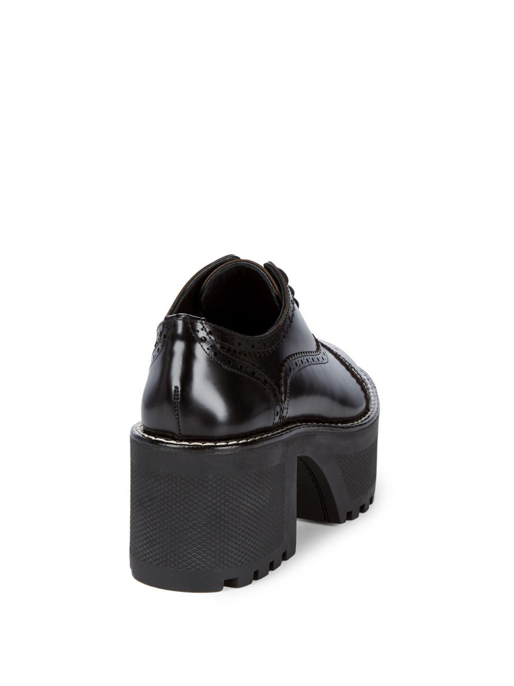 Alice + Olivia Platform Oxford Shoes in Black | Lyst