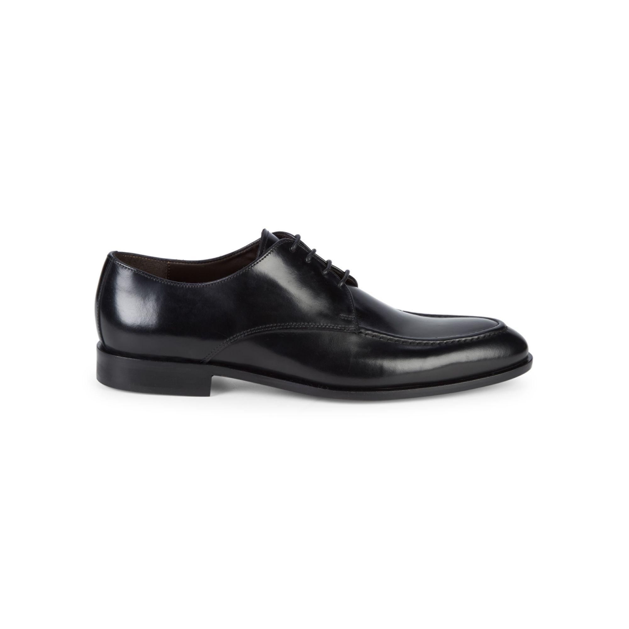 Bruno Magli Loretto Leather Derby Shoes in Black for Men - Lyst