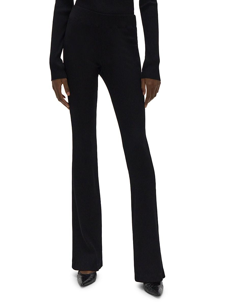 Synthetic Pull-on Flare Pants 