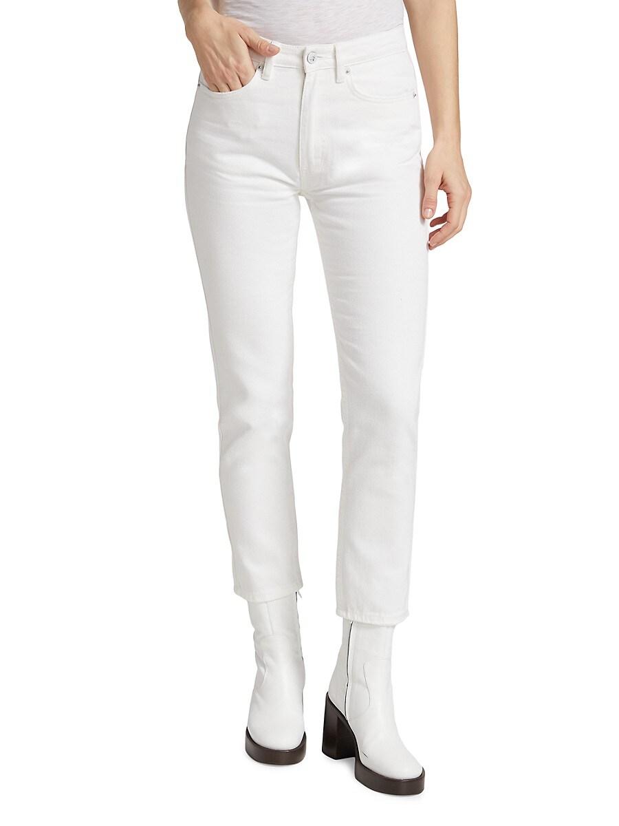 Ksubi Denim Game Day Nine O Slim-fit Cigarette Jeans in White | Lyst