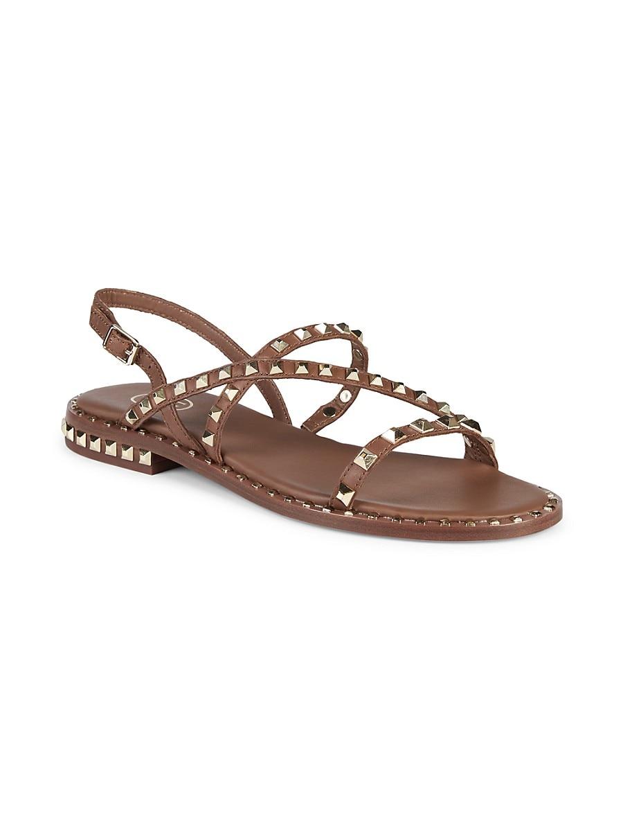 ash peace studded slingback leather sandals