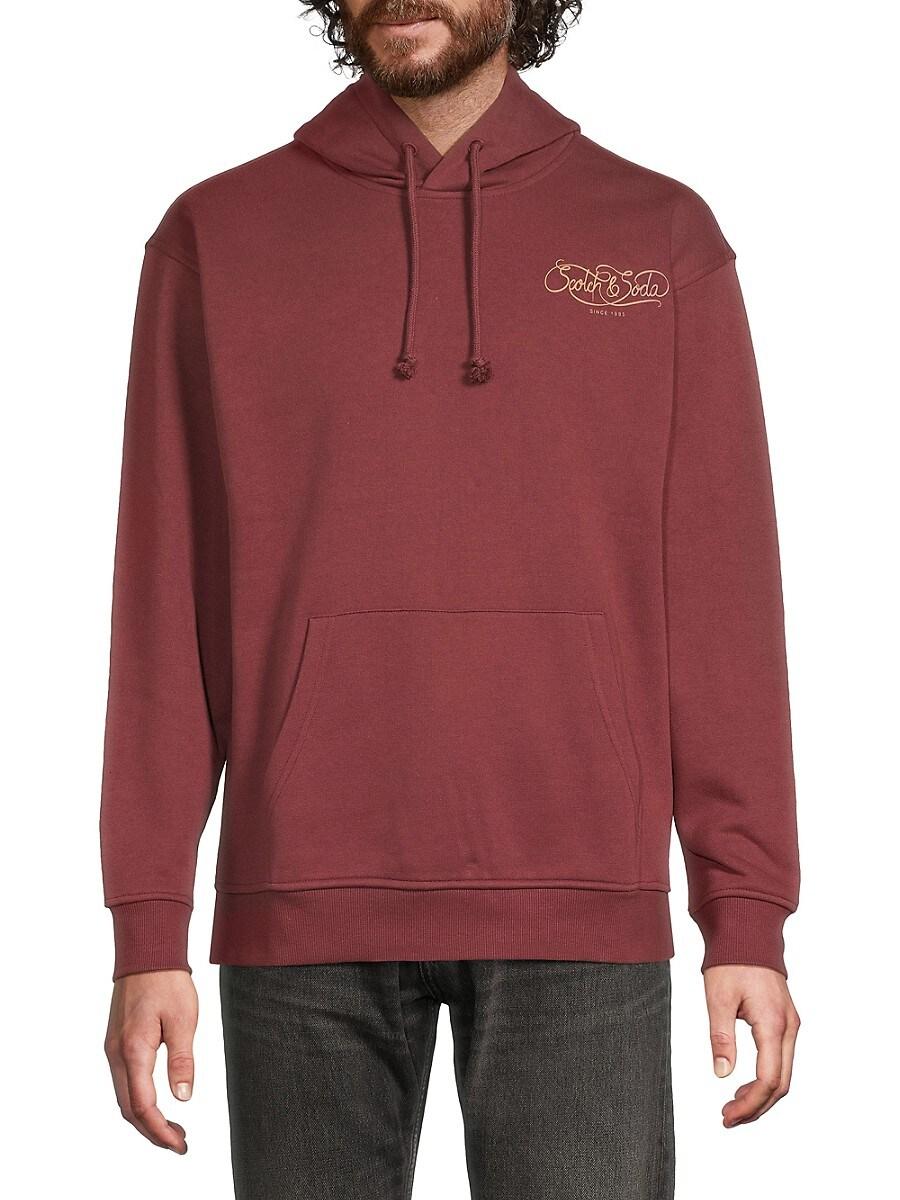 Scotch & Soda Men's Core Logo Hoodie - Regular Fit Hooded Sweatshirt