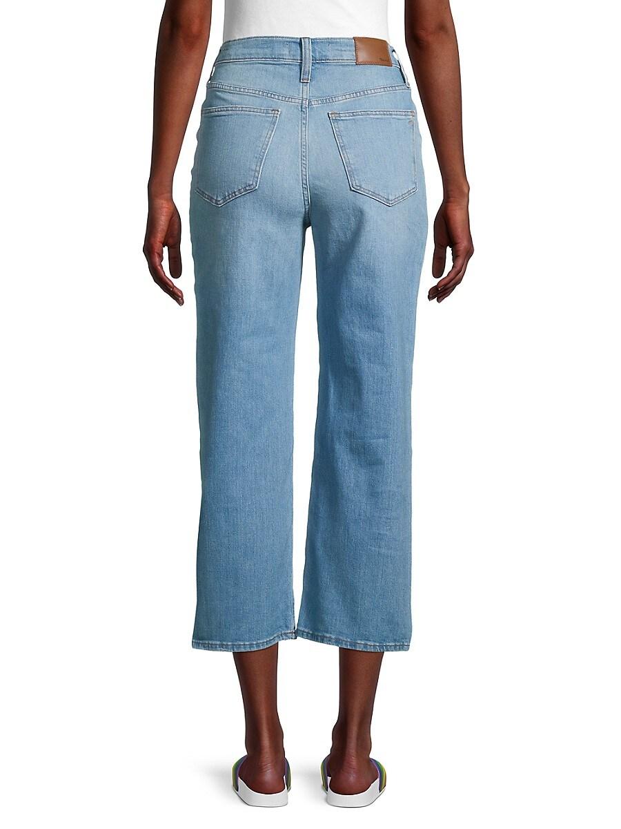 Wide-leg Cropped Slim-fit Jeans 