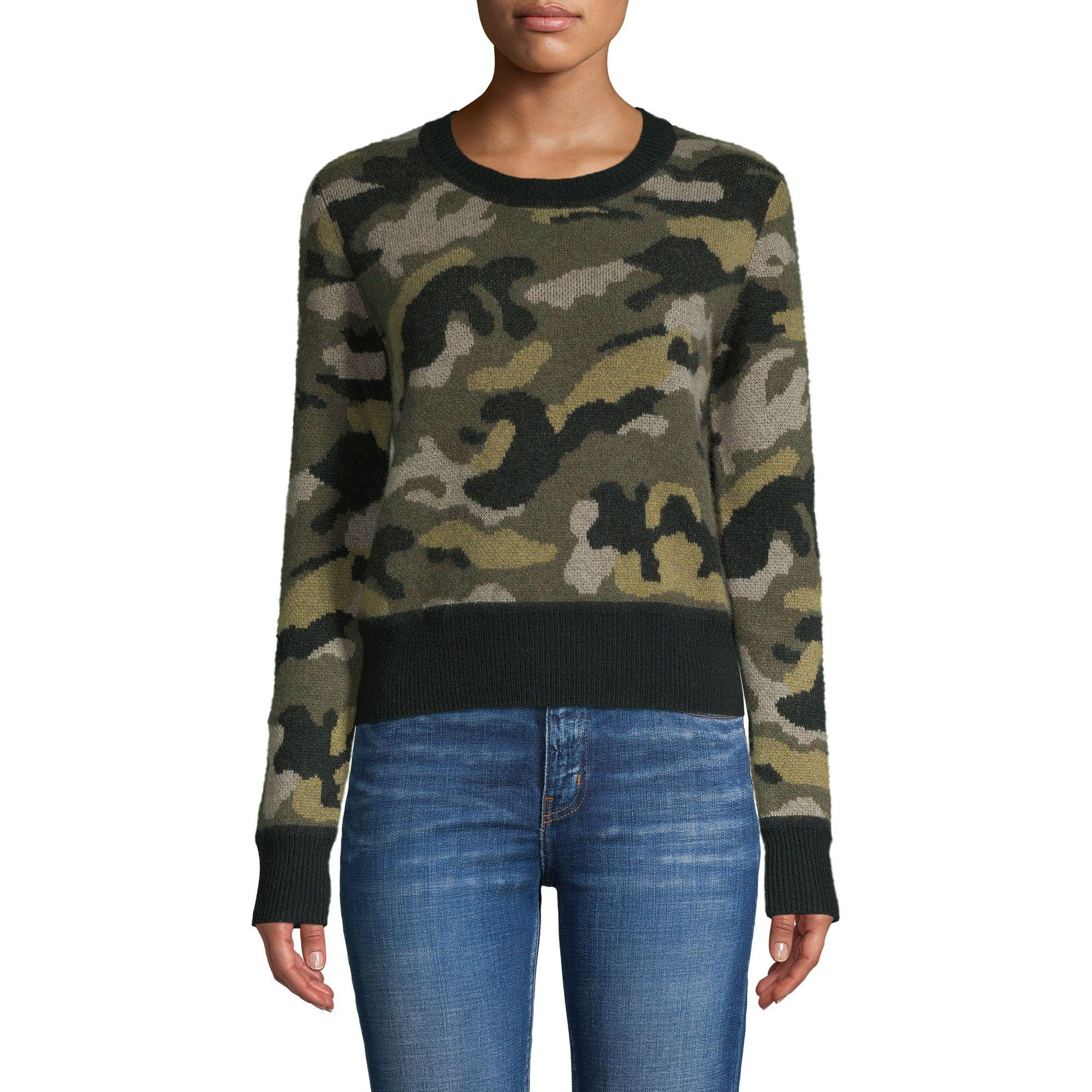 camo cashmere sweater