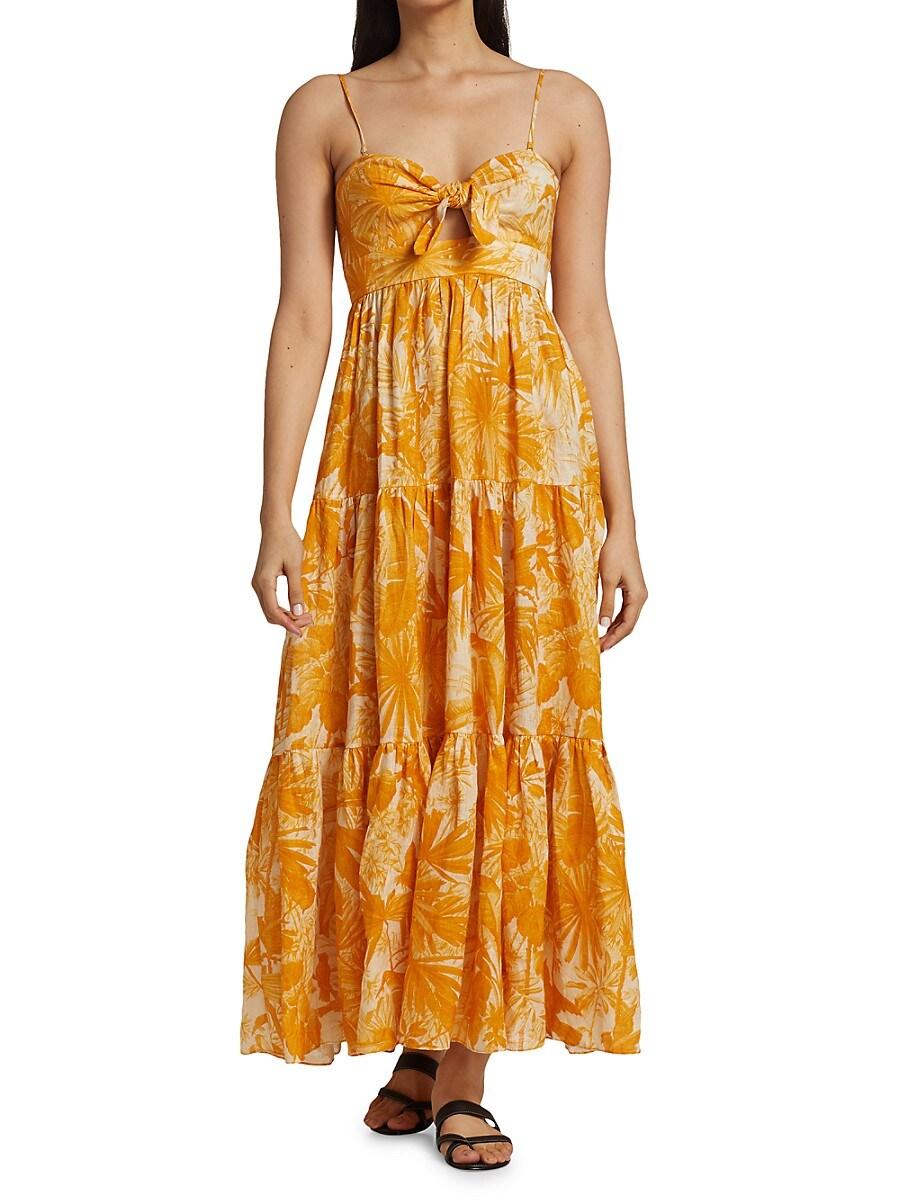 zimmermann mae tiered frill long dress