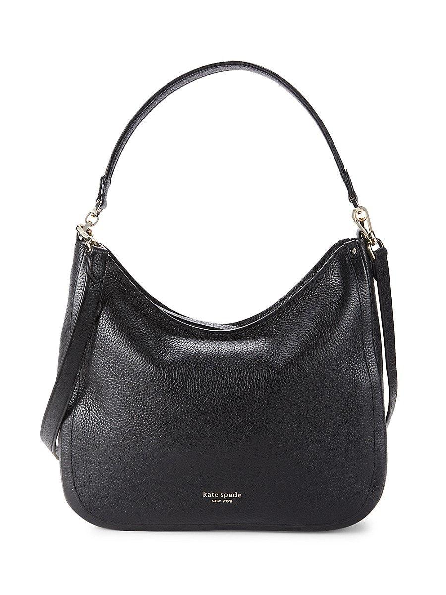 Kate Spade Leather Hobo Bag in Black | Lyst